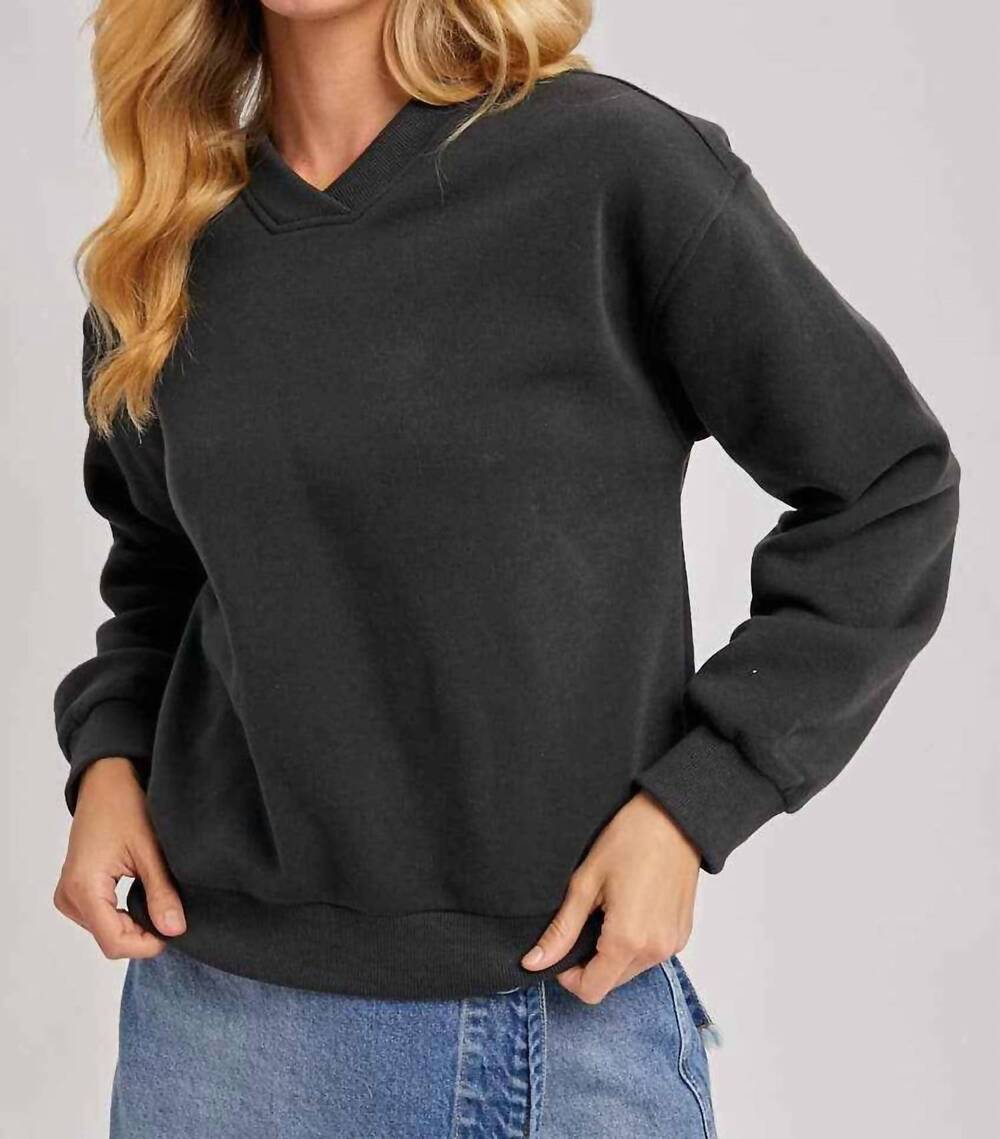 NEW BLUIVY ashley v-neck sweater in ash